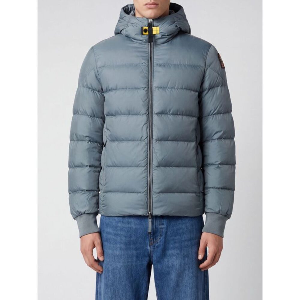 Parajumpers Short Quilted Nylon Down Jacket With Hood And Zip Closure